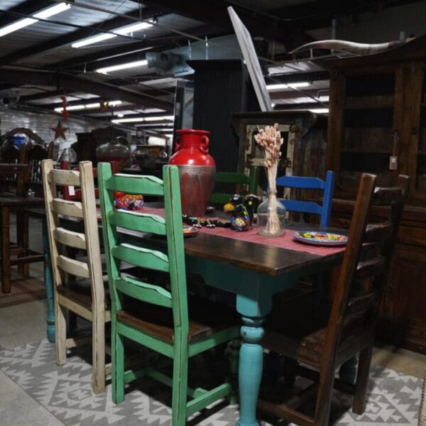 6 Ft. Multi Color Dining Room Set